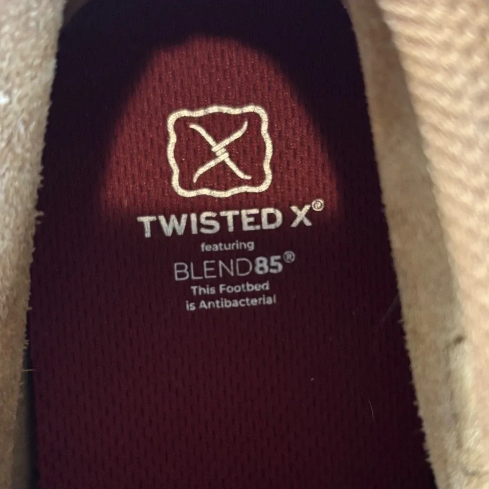 NWOT Twisted X‎ Driving Moc Bomber Tan Patchwork Chukka Boots YDMOO30 Size 6M